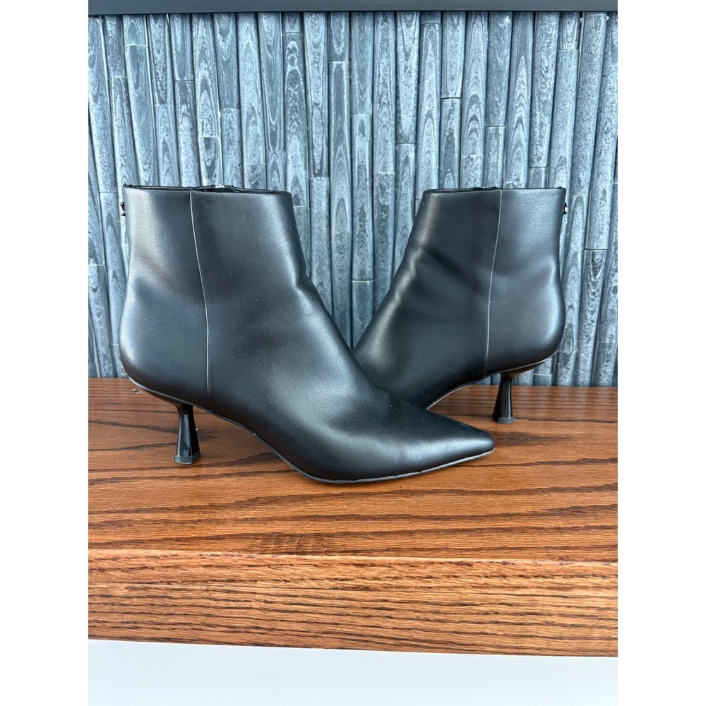 Circus NY by Sam Edelman Suzie Black Pointed Toe Kitten Heel Ankle Boots 7M